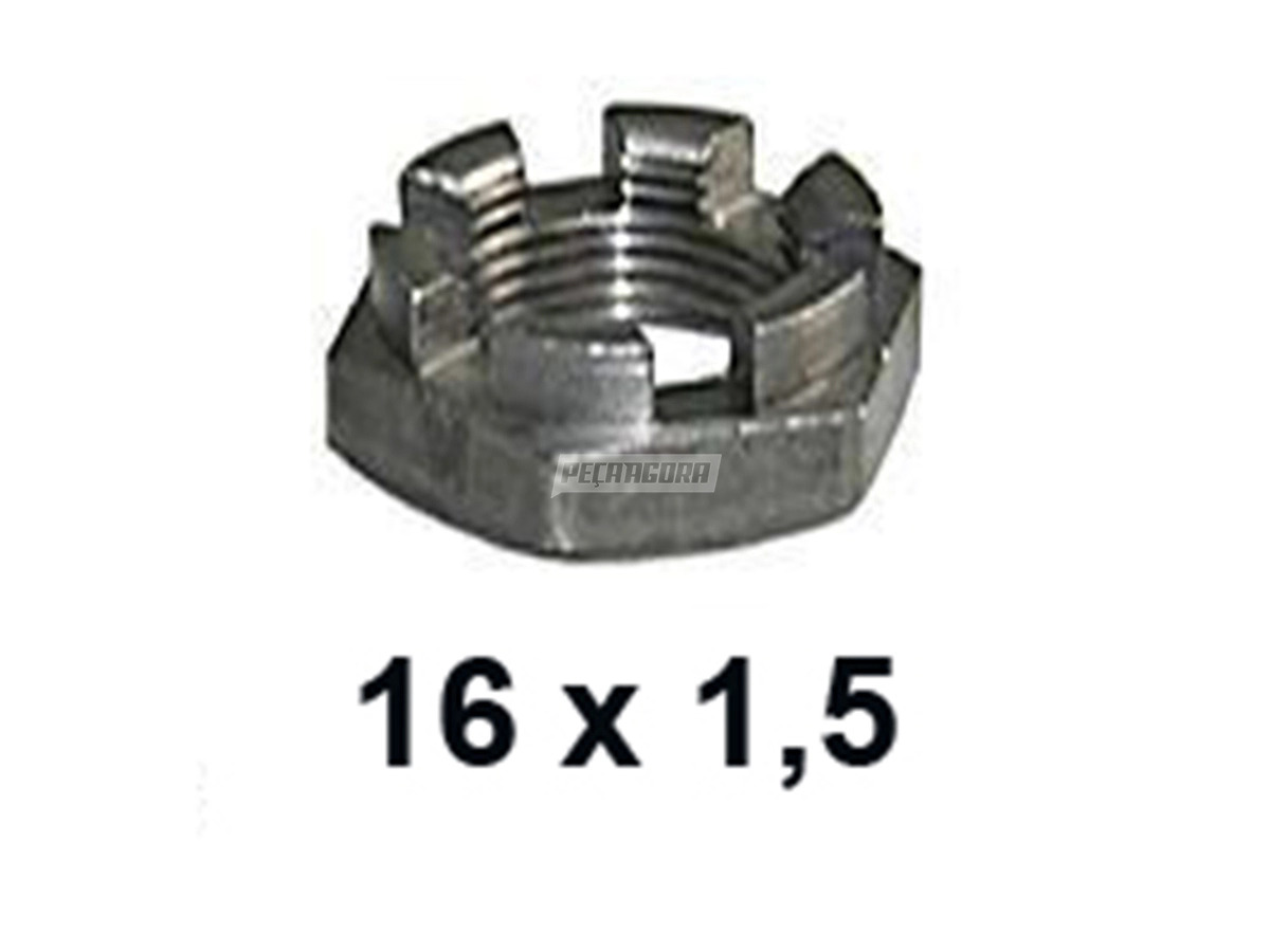 PORCA SEXTAVADA M16 CABECA BAIXA CHAVE 24 MB TODOS (000937016000)