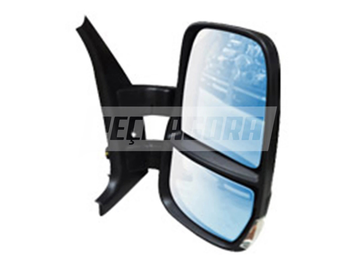 ESPELHO RETROVISOR ELETRICO ANTENA LD DIREITO DESEMBACADOR CURTO PARA IVECO DAIL