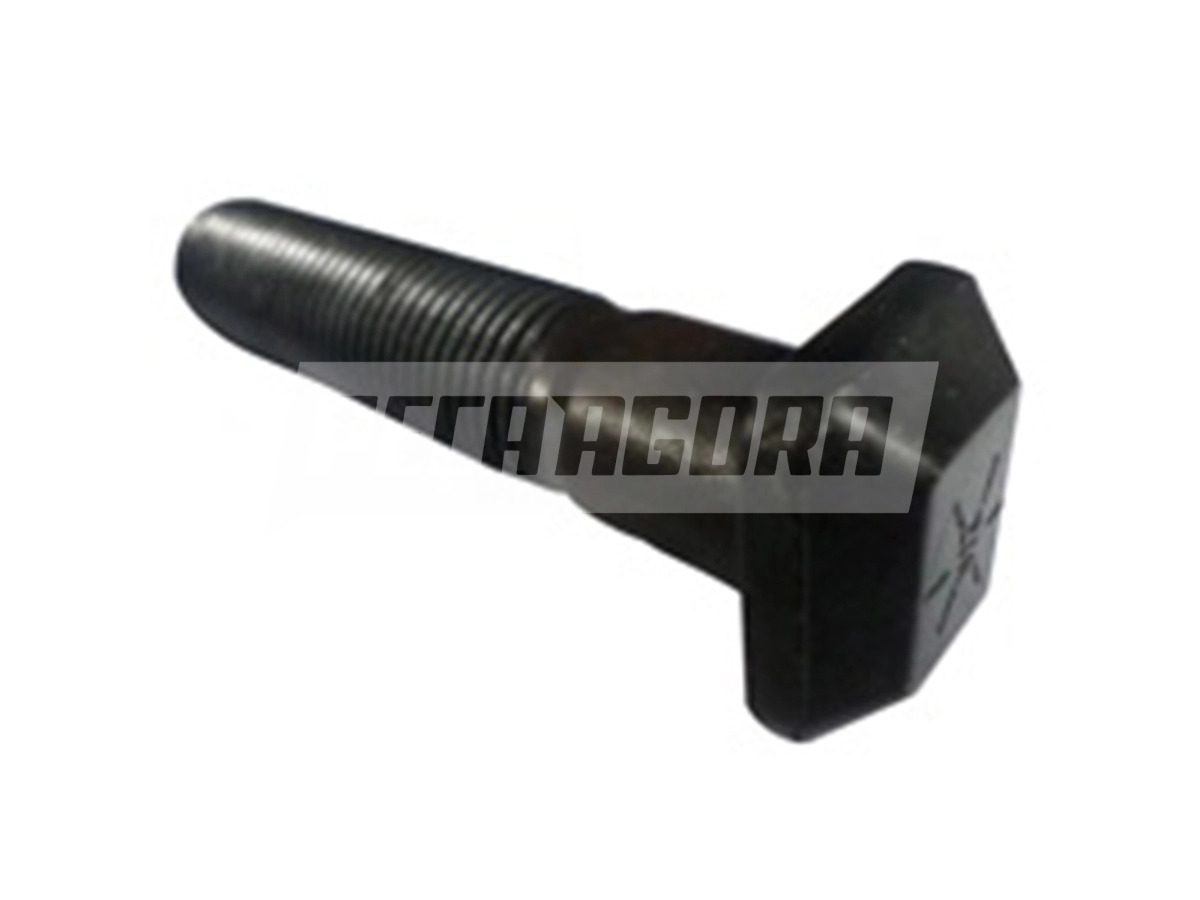 PARAFUSO RODA DISCO PARA SCANIA SERIE 4 7/8''-11BSFX114X126MM CABECA RETANGULAR 