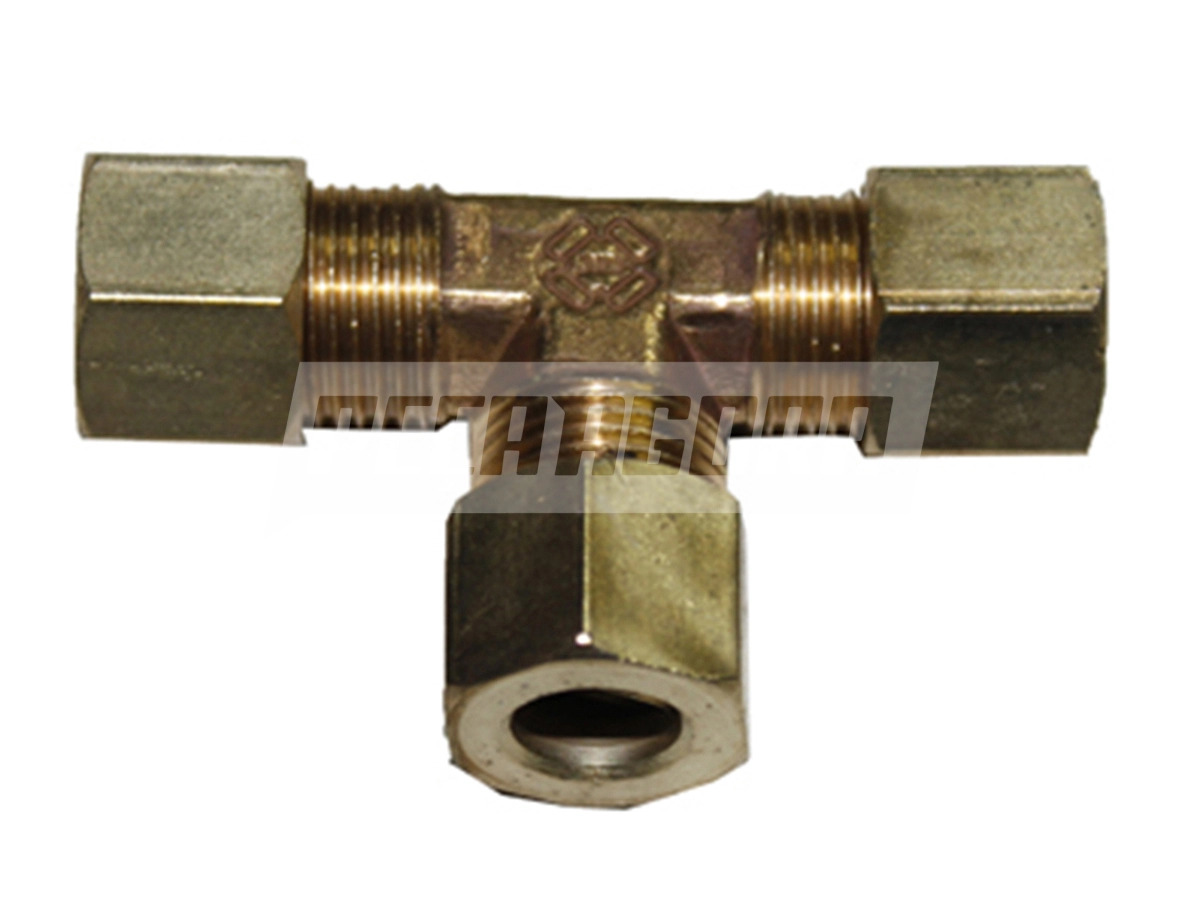 CONEXAO TEE UNIAO 5/16 COM PORCA E ANILHA . (0189)