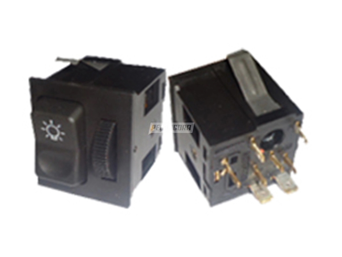INTERRUPTOR LUZES C/ REOSTATO 12V (6955458914,)