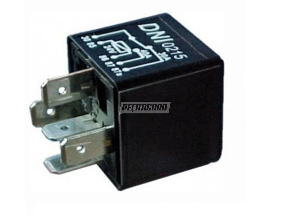 RELE UNIVERSAL 40A 30A 24V 5 TERMINAIS SEM SUPORTE VOLKSBUS CAMINHÕES MB VOLVO 