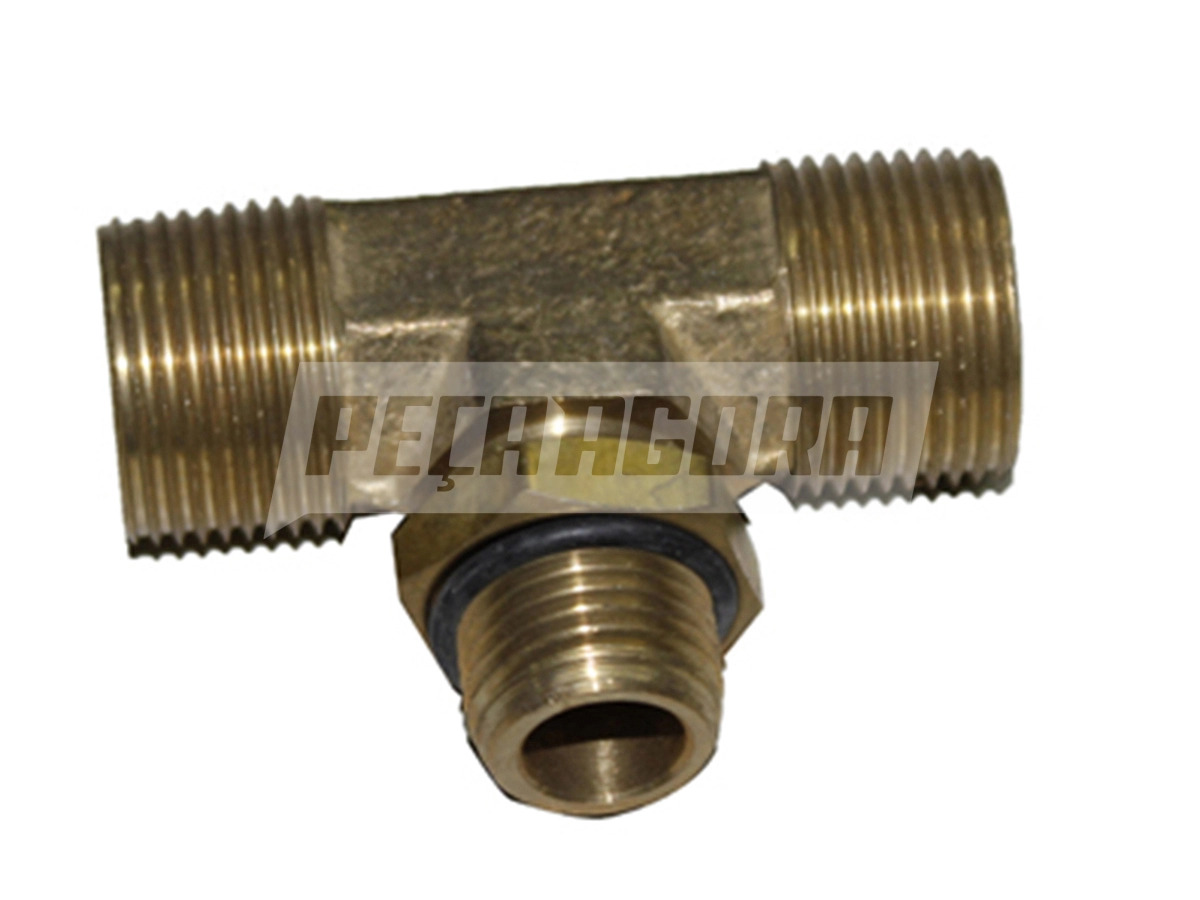 CONEXAO TEE CENTRAL M16X1,5 X 16MM TUBO . (1364)