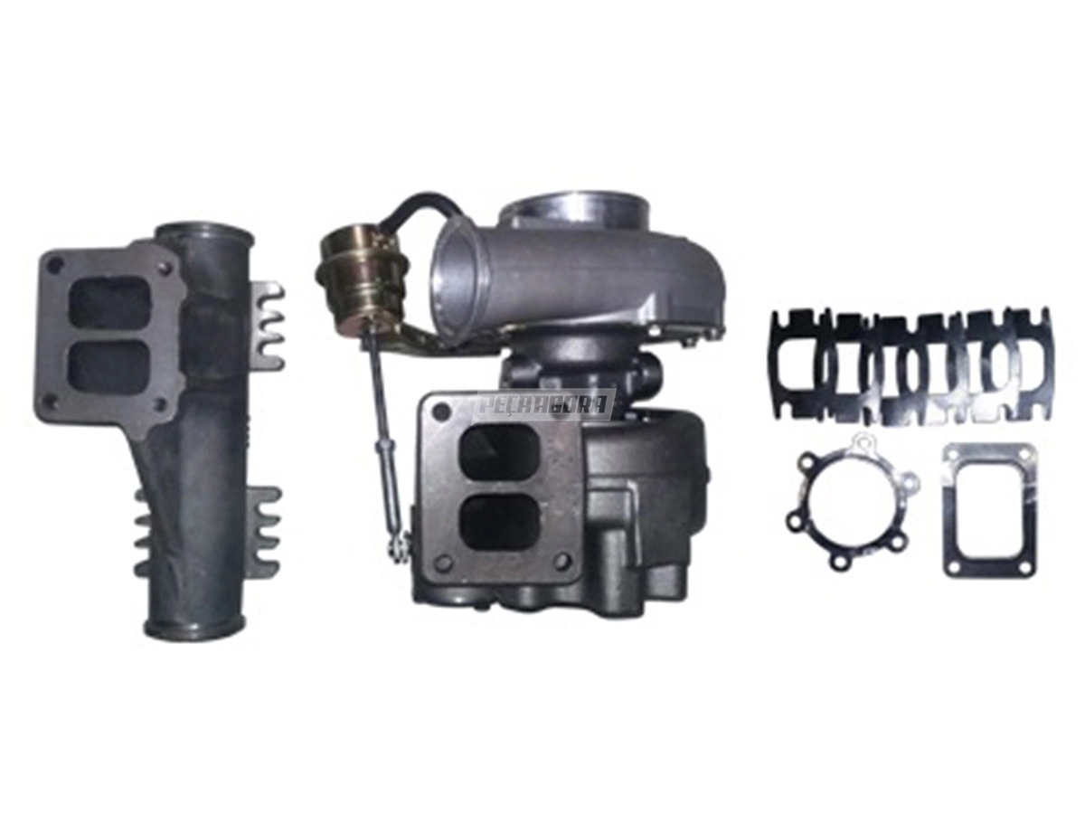 KIT TURBO TURBINA HX50W COLETOR E JUNTAS DE ESCAPE PARA IVECO STRALIS TRAKKER 38