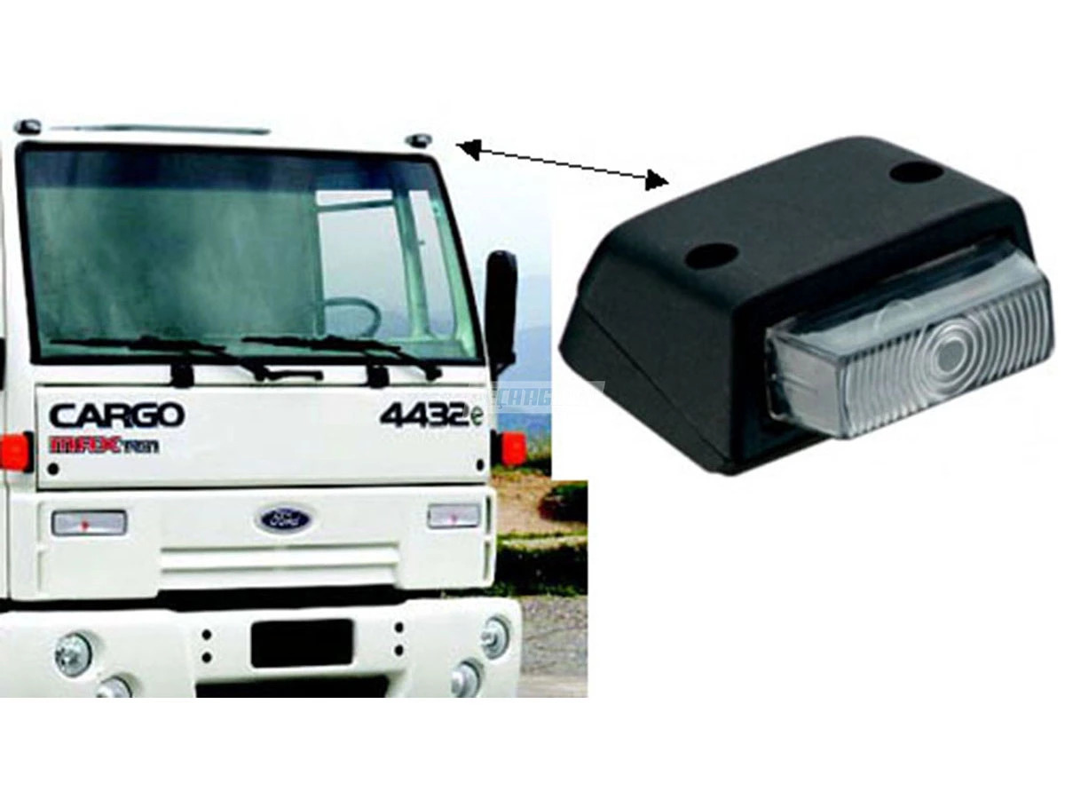 LANTERNA TETO ESQUERDA FORD F4000 F12000 F14000HD SAPAO CARGO VW 14200 14220 162