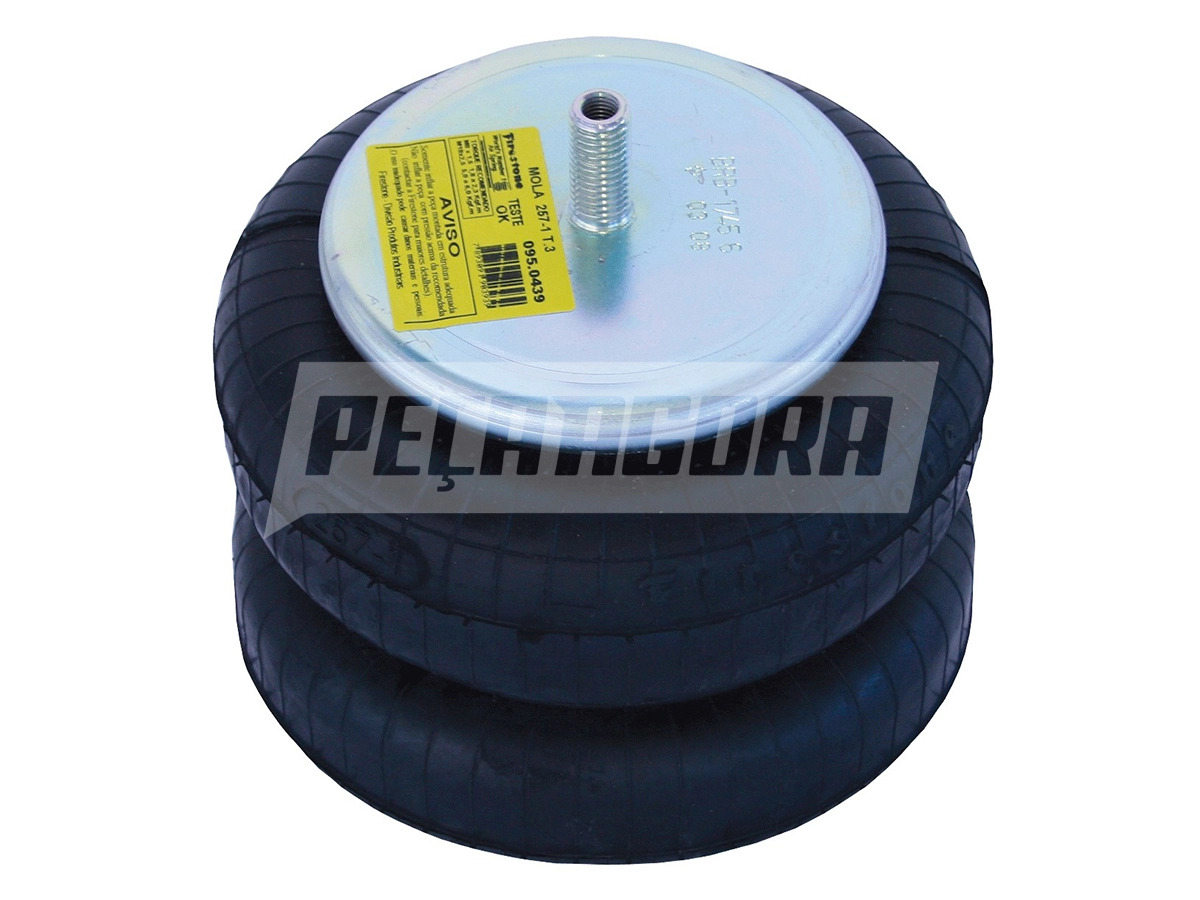 MOLA PNEUMATICA 257-1 ALT MAX 250MM ALT MIN 90MM DIÂMETRO MAXIMO 264MM FIXACAO 