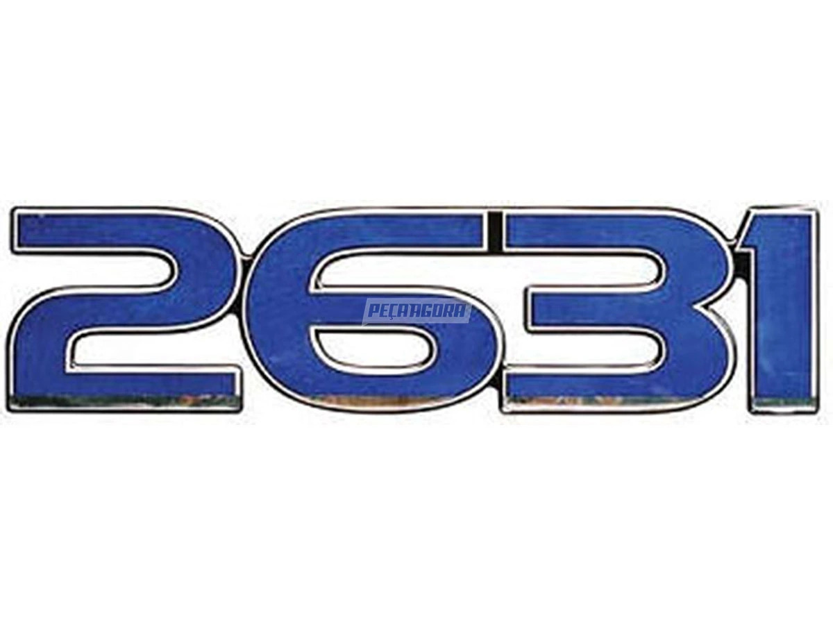 EMBLEMA COLANTE FRONTAL 2631 FORD CARGO 2631 98 A 2000 (98HU16605FA)