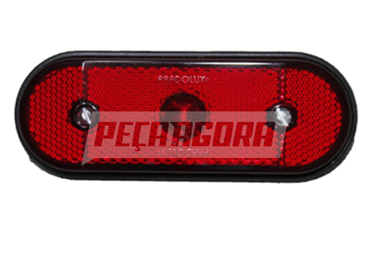 LANTERNA LATERAL VERMELHA LED FACCHINI 2008 OVAL COM RABICHO (PL06080043)
