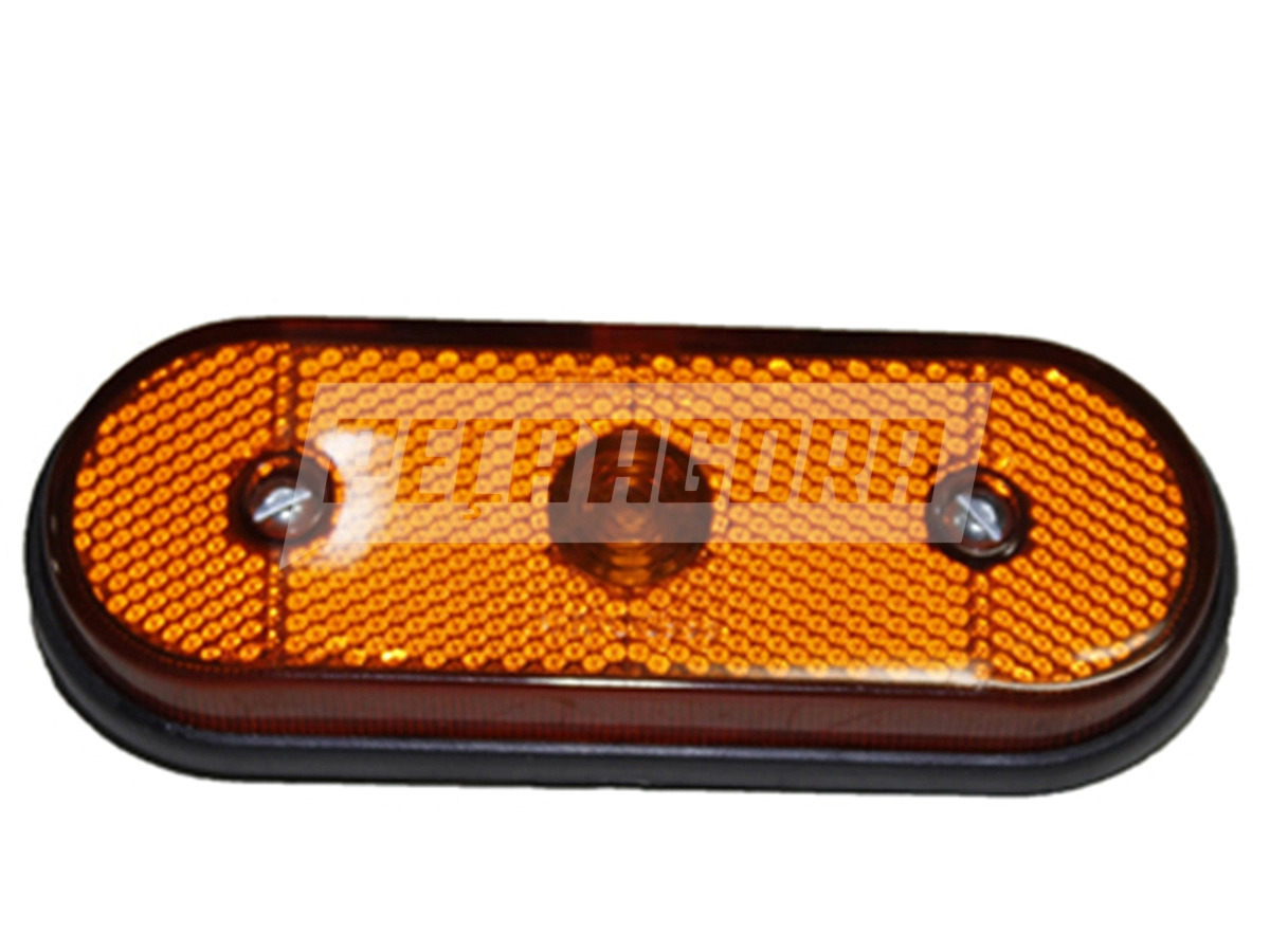 LANTERNA LATERAL AMARELA LED FACCHINI 2008 OVAL COM RABICHO (PL06080041)