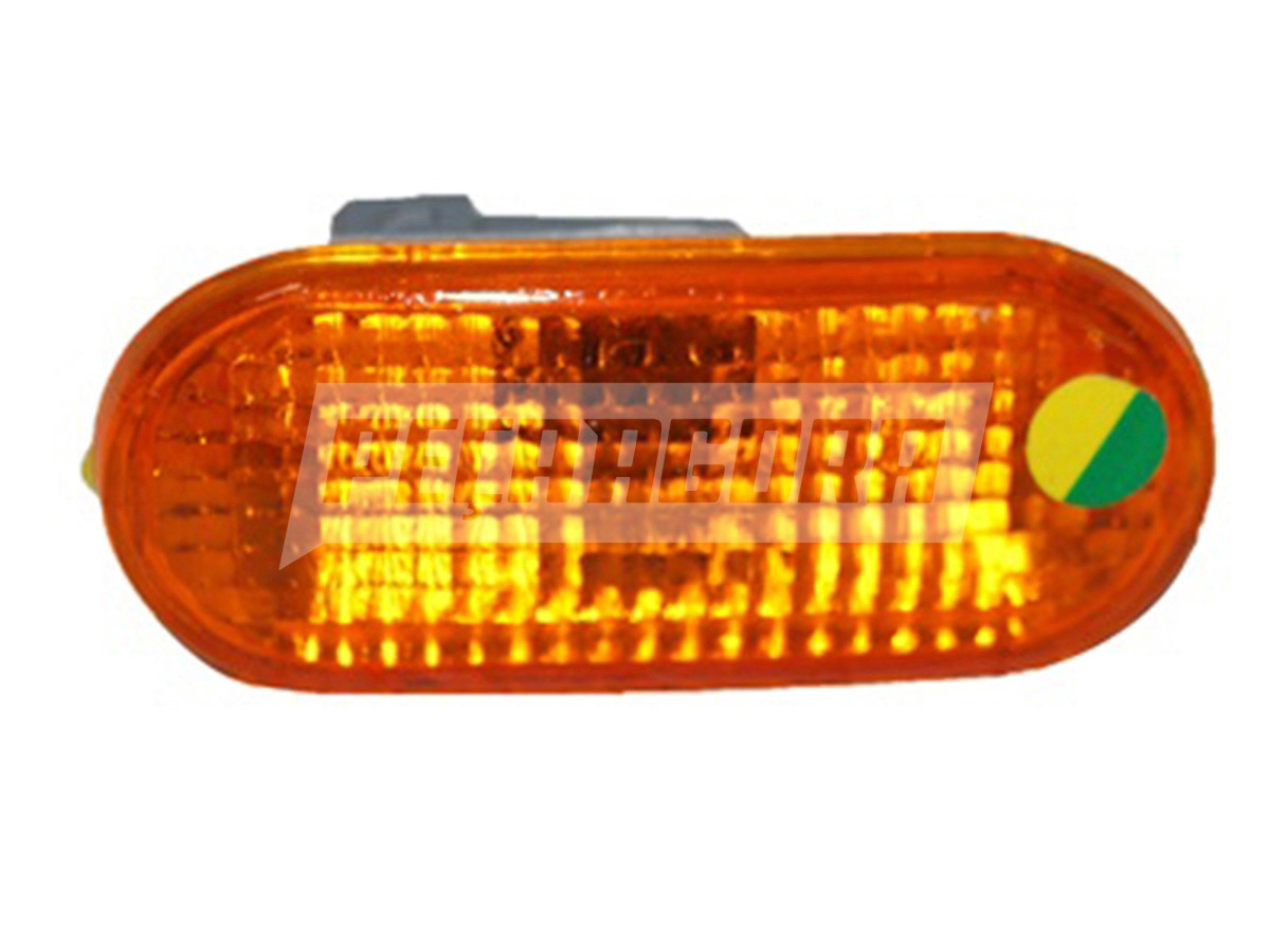 LANTERNA LATERAL COM SOQUETE AMARELO ACRILICO VW 7.110 7.120 7.100 8.120 8.150 1