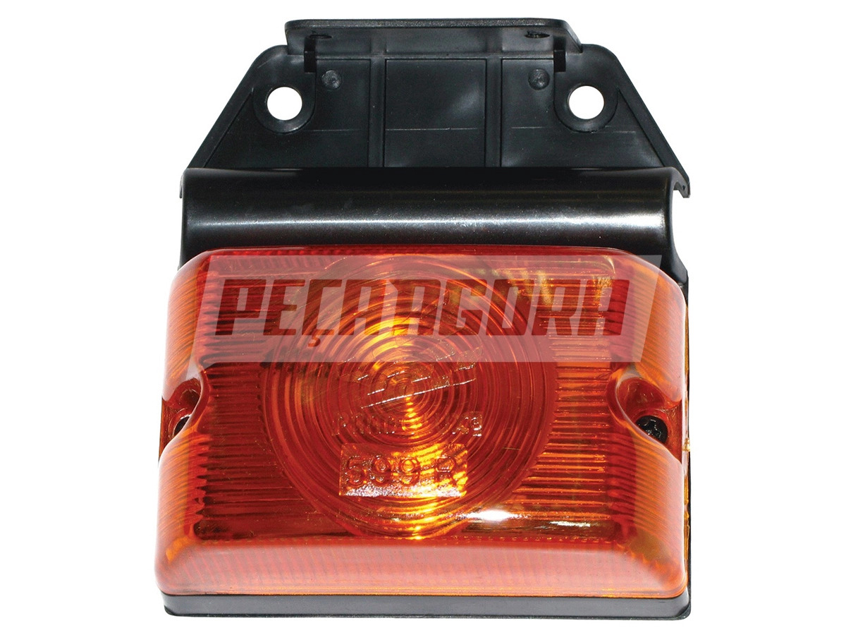 LANTERNA LUZ LATERAL AMARELA LARANJA CARRETAS TODAS MARCAS ANTIGAS COM SUPORTE (