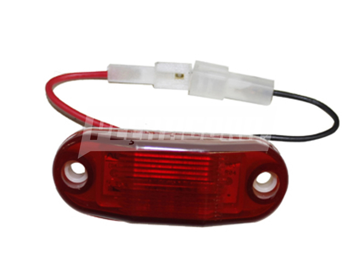 LANTERNA DELIMITADORA VERMELHA LED BIVOLT COM TERMINAL COM CABO (040575)