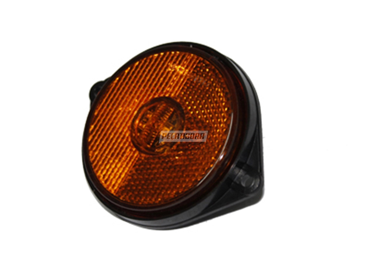 LANTERNA LATERAL AMARELA LED LINHA R RANDON 2012 OVAL COM PLUGUE CONECTOR (PL041