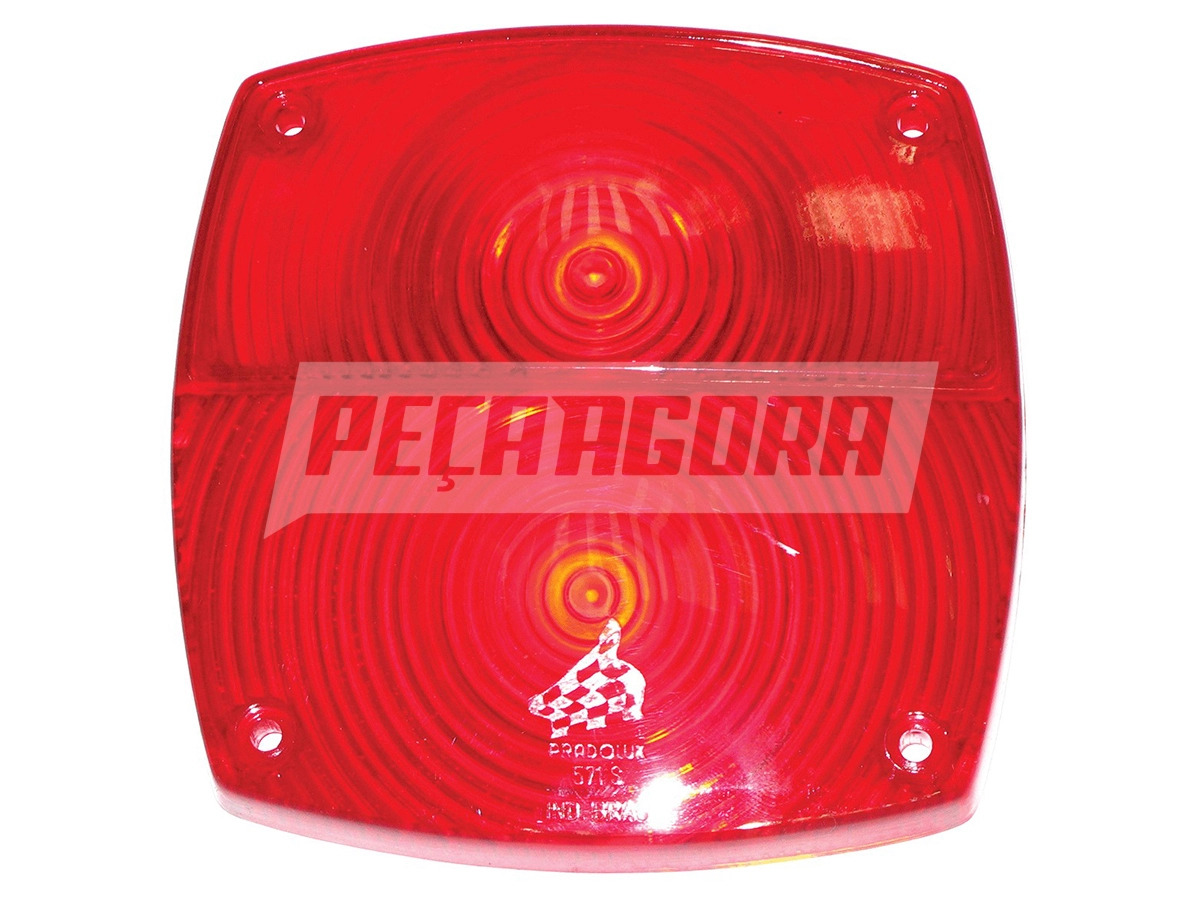 LENTE LANTERNA TRASEIRA VERMELHA CARRETAS TODAS MARCAS ANTIGAS (571VM)