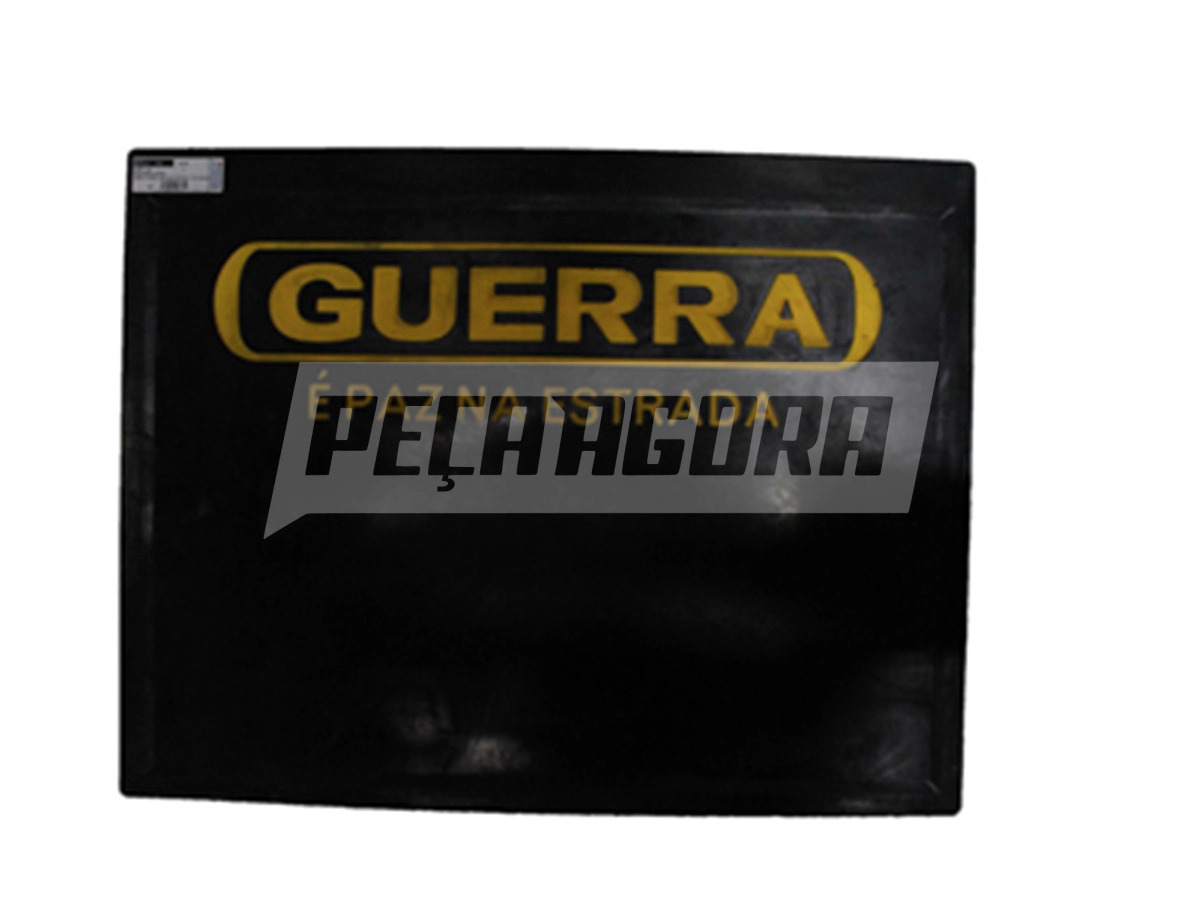 APARA BARRO GUERRA 540X700MM LOGO SUPERIOR ''COR AMARELO'' E A INSCRICAO ''PAZ N