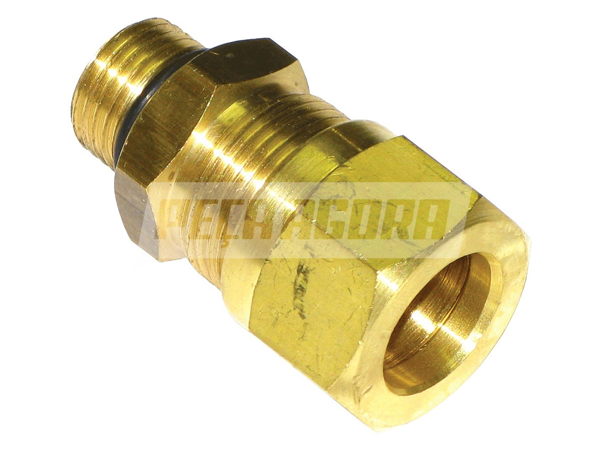 CONECTOR 3/8 NPT X 3/8 TUBO COM PORCA E ANILHA DIVERSOS (0057)