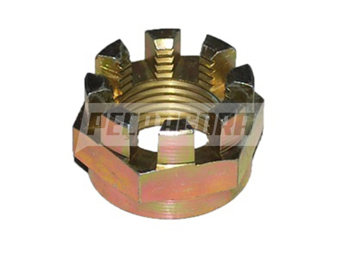 PORCA CASTELO MANGA EIXO DIANTEIRA 1.1/2 VW 7.90 7.110S 7.100 8.100 8.140 8.140C