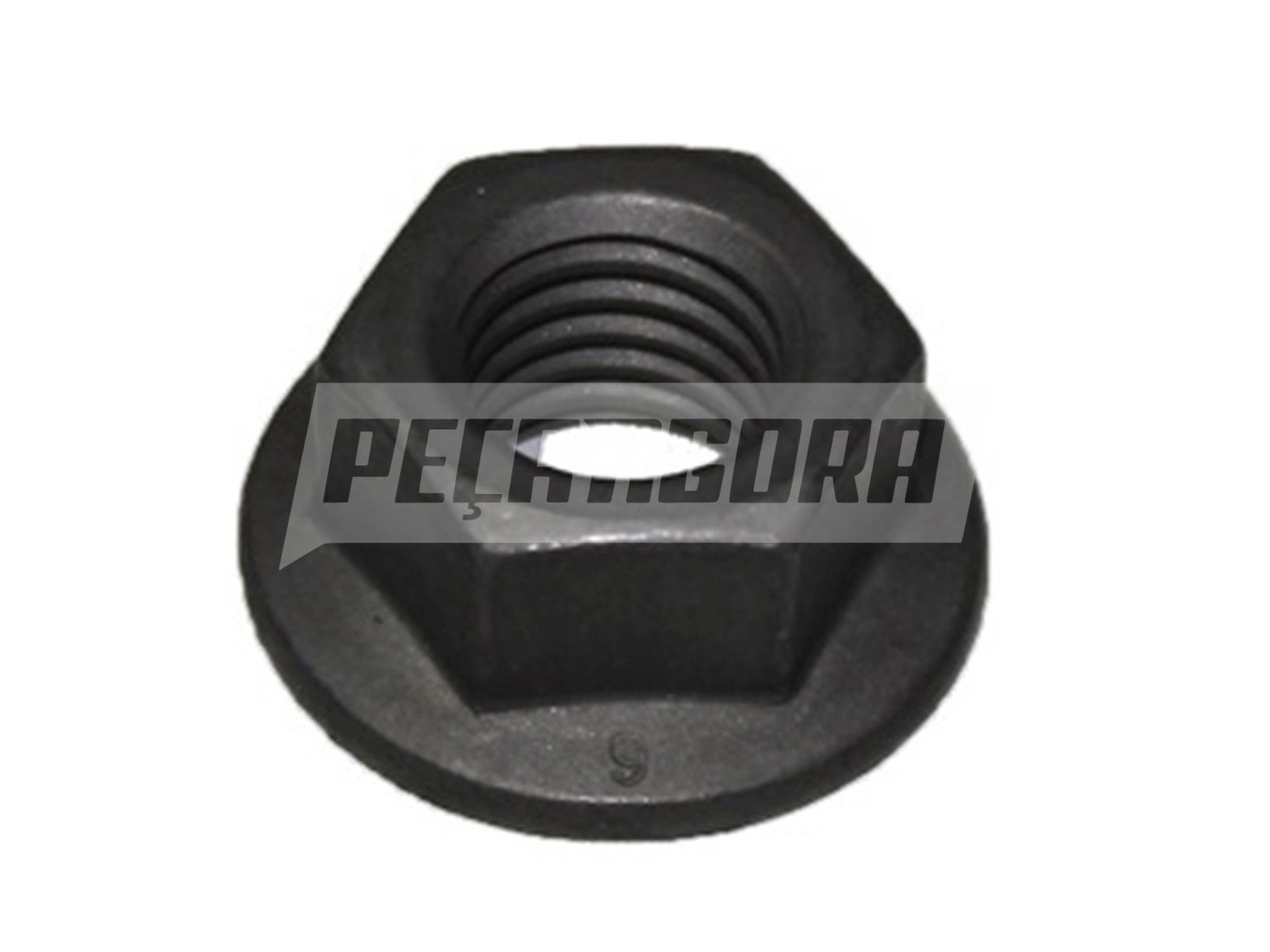 PORCA FLANGEADA M12X1,75 PRISIONEIRO FIXA COMPRESOR AR MOTOR CUMMINS SERIE C E S