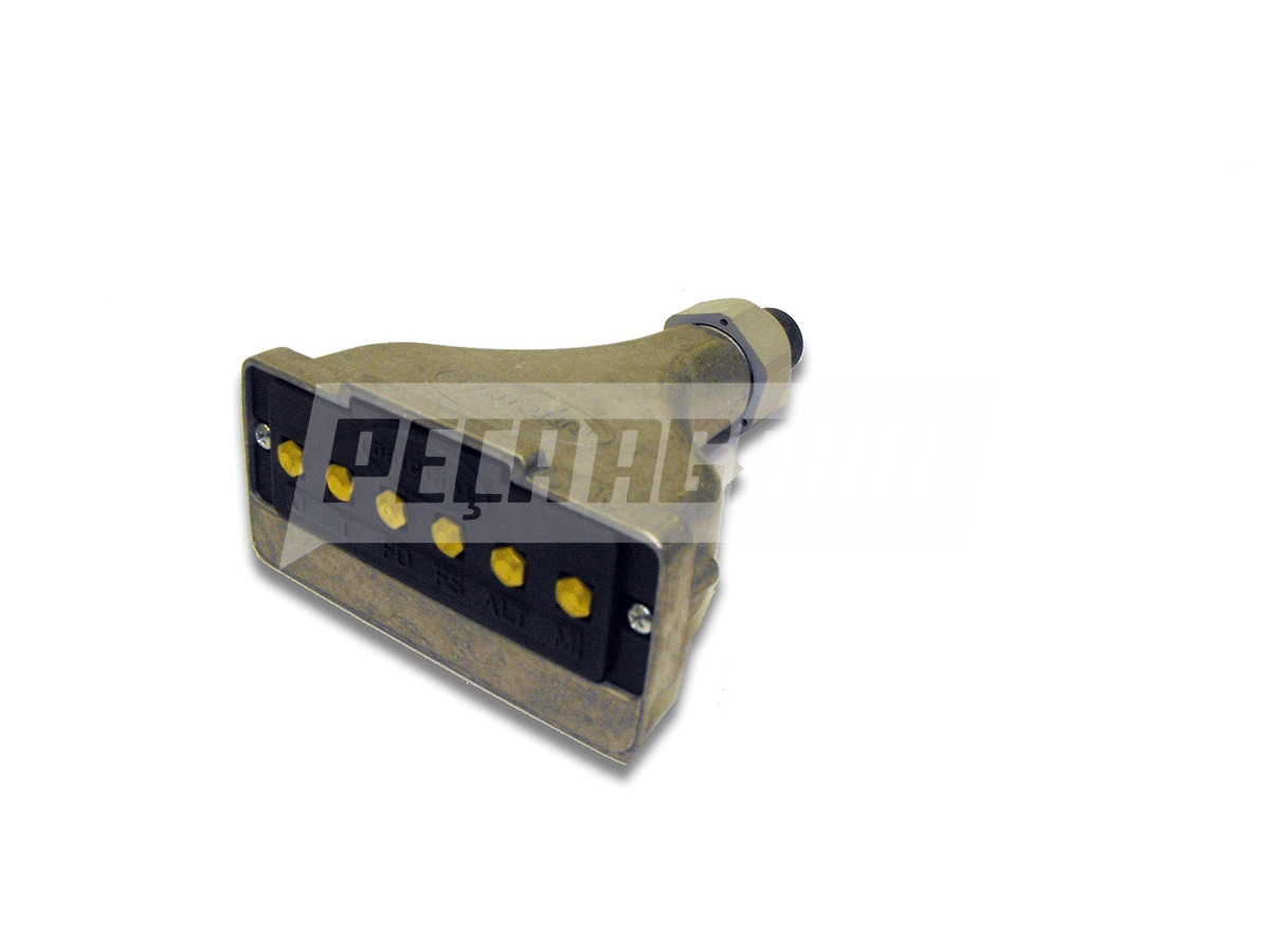 TOMADA ELETRICA MACHO 6 POLOS RETANGULAR ALUMINIO (210100391-ENG002201)