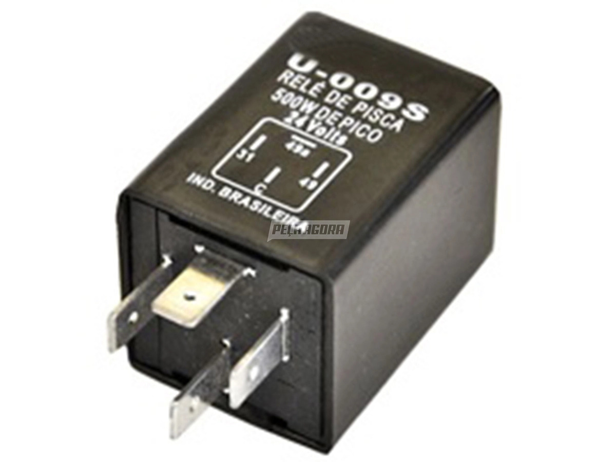 RELE PISCA ALTA POTENCIA INDICADOR DIRECAO 24V 500W MB TODOS 1986 DIANTE FIXACAO