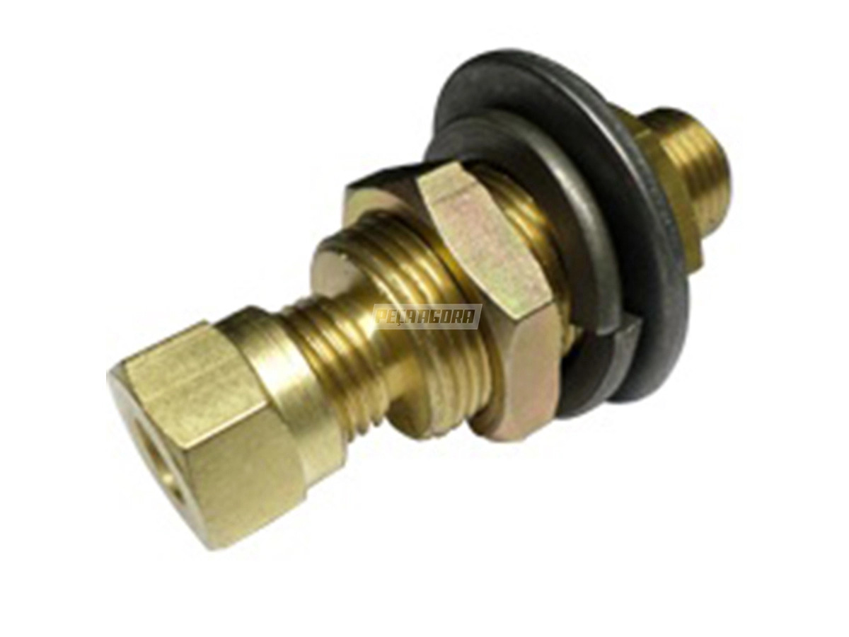 ANTEPARO M16X1,5 X 8MM PORCA QUADRADA 22MM CORPO CONEXÕES (1204)