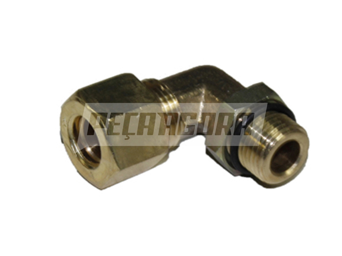 COTOVELO MACHO M16X1,5 X 12MM TUBO DIVERSAS (1282,)