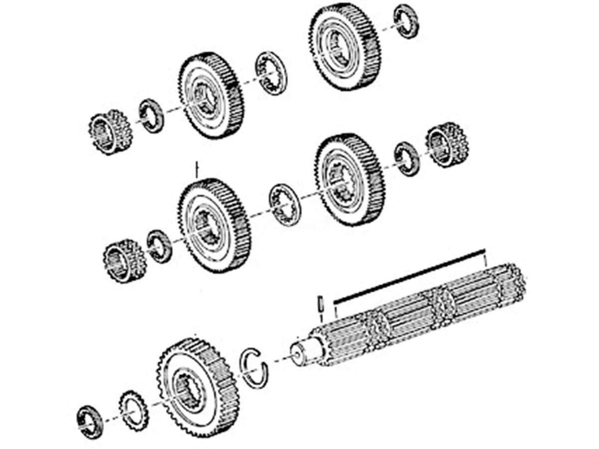 ENGRENAGEM 1A MARCHA EIXO PRINCIPAL CÂMBIO RT12913 RT14918 CARGO 1832E 4331 433