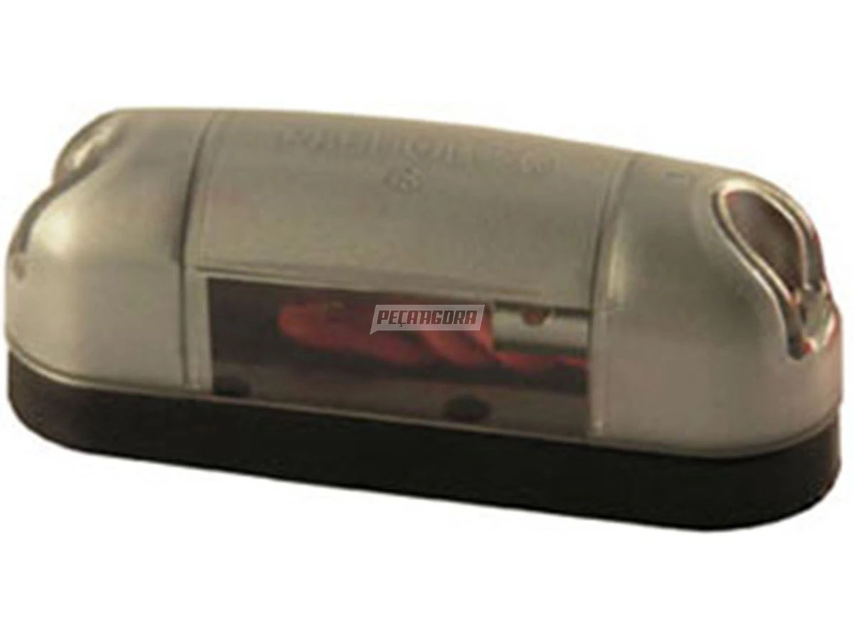 LANTERNA LUZ PLACA DELIMITADORA CINZA CARRETAS MODERNA OVAL (210102040-PL0480001