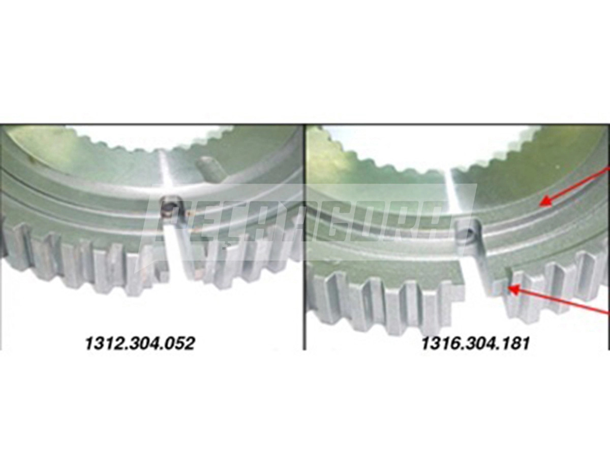 CORPO SINCRONIZADOR 3A 4A MARCHA CÂMBIO ZF 16S-1650 VW 18310 MB 1938 ZF  (00026