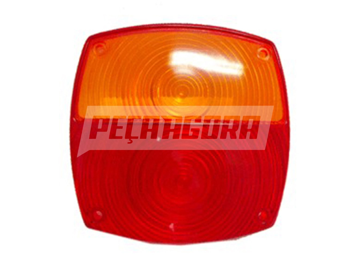 LENTE LANTERNA TRASEIRA BICOLOR CARRETAS TODAS MARCAS ANTIGAS (PL05712105)