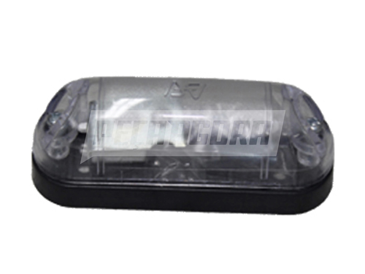 LANTERNA LATERAL CRISTAL FURGAO BAÚ BORDAS ARREDONDADAS LAMPADA TORPEDO (030827