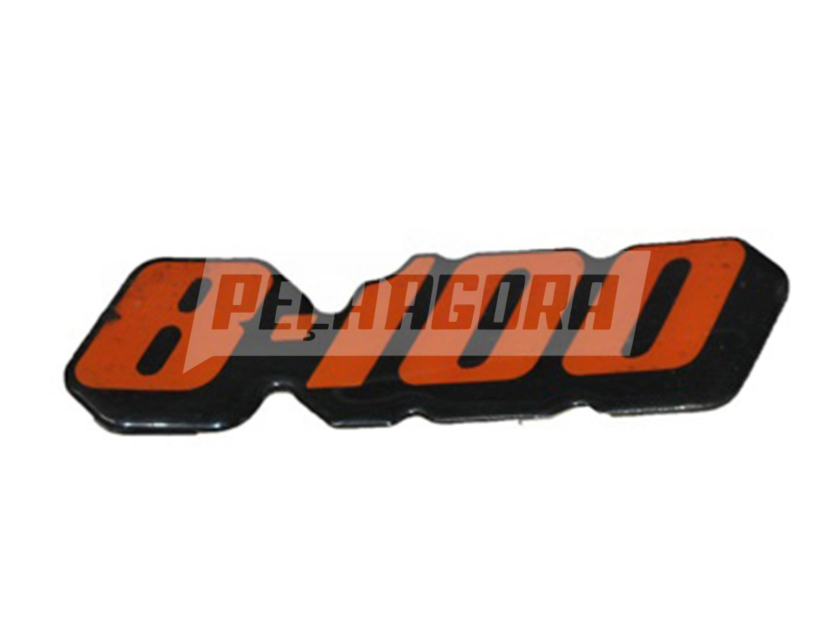 EMBLEMA LATERAL 8-100 LARANJA  VW 8-100 (2RD853687)