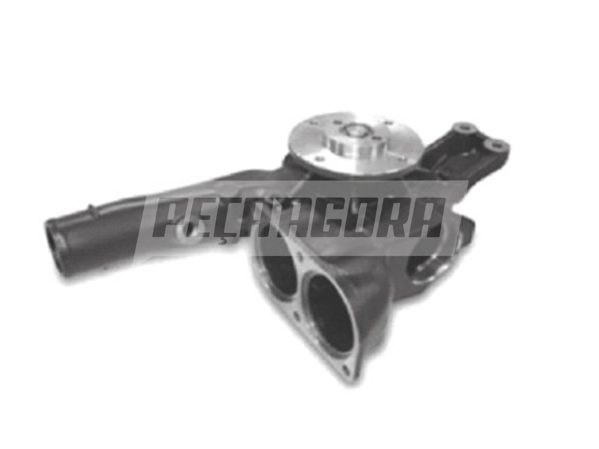 BOMBA DAGUA MOTOR OM906 OM926LA MB AXOR 1933 2533 ONIBUS O500 MOTOR 2 TERMOSTATO