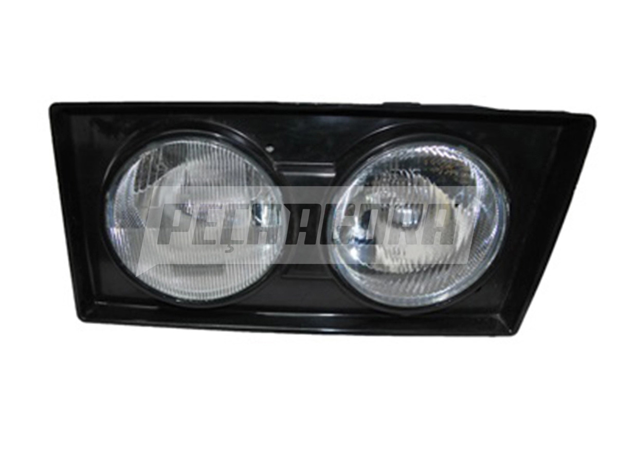 FAROL DUPLO HALOGENO LE ESQUERDO PRETO SATIN VW 18310 2003 12V (2T0941007AB41)