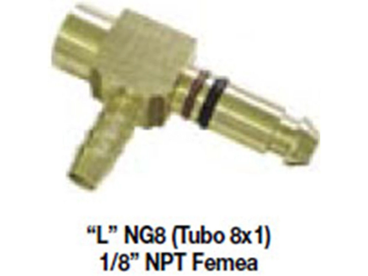 CONEXAO VALVULA FREIO ESTACIONAMENTO 1/8 TUBO 8X1 VW 7100 7110 7120 8120 8150 81