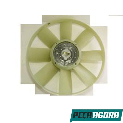 HELICE RADIADOR MOTOR COM ANEL VISCO 8 PAS  MB MERCEDES BENZ AXOR 1944 S (000200