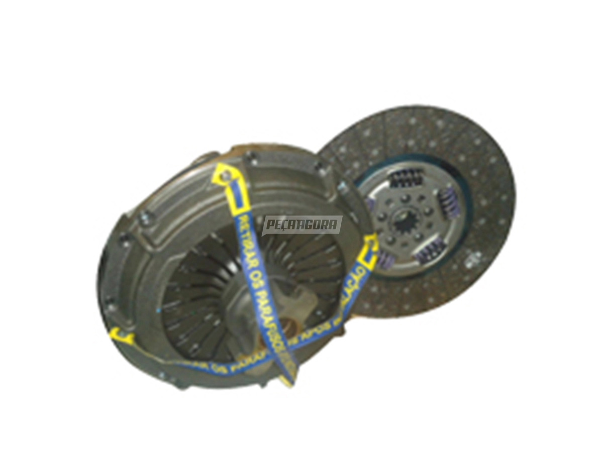 KIT EMBREAGEM 395MM COM TUBO GUIA SEM VOLANTE FORD CARGO 2422 2622 2425 2626 263