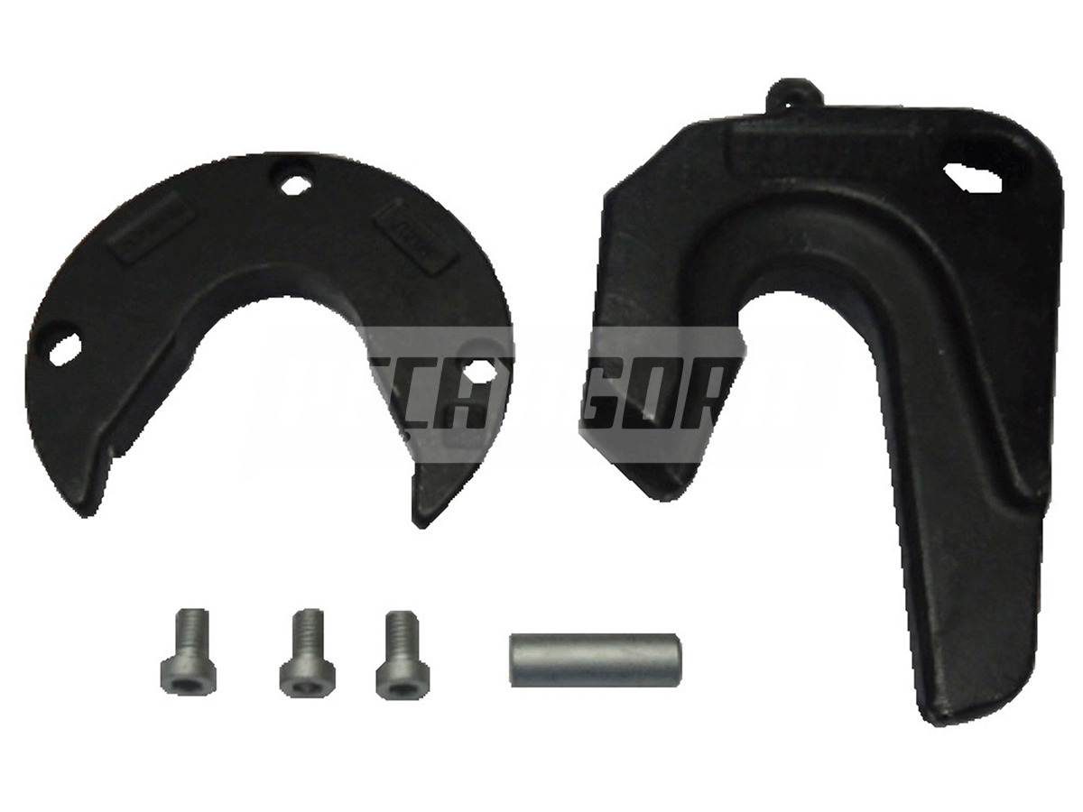 KIT QUINTA RODA SEM PARAFUSO JOST 3.1/2'' PARA 2'' CONVERSAO COM 3 FUROS 1 PINO 