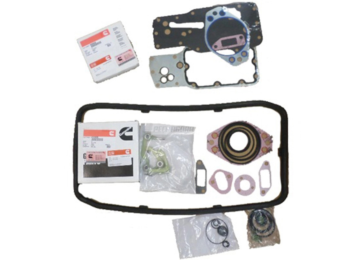 JOGO JUNTA INFERIOR MOTOR CUMMINS ISB 4 CIL COM RETENTOR FORD CARGO 815E 1317E 1