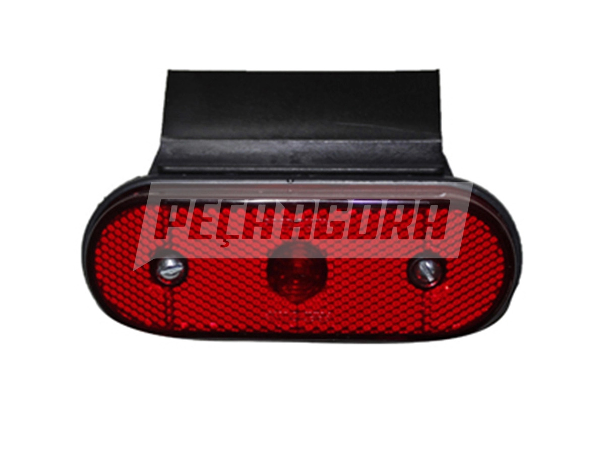 LANTERNA LATERAL VERMELHA LED FACCHINI 2008 OVAL COM SUPORTE COM RABICHO (PL0608