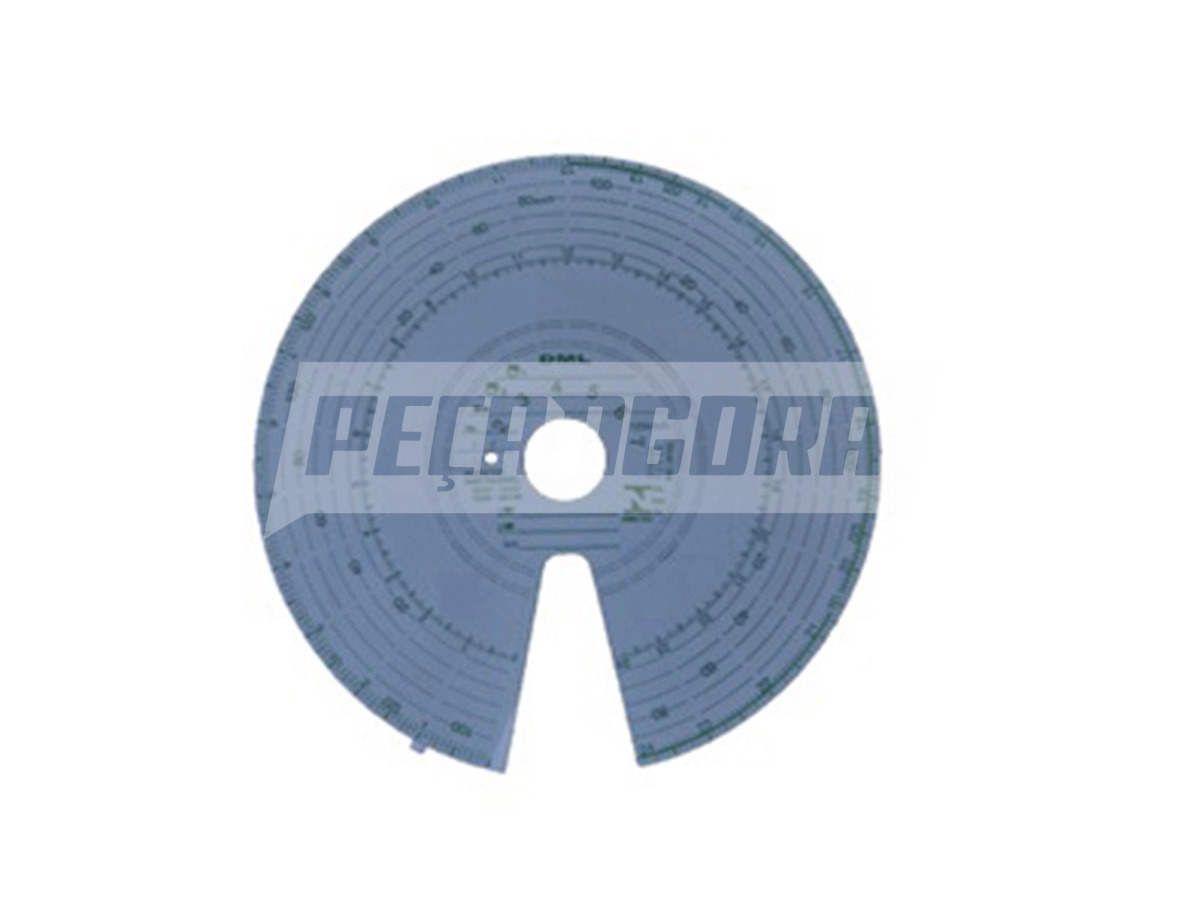 DISCO TACOGRAFO SEMANAL 125KM 20X20 CAIXA 10 CJ . (T00957040,)