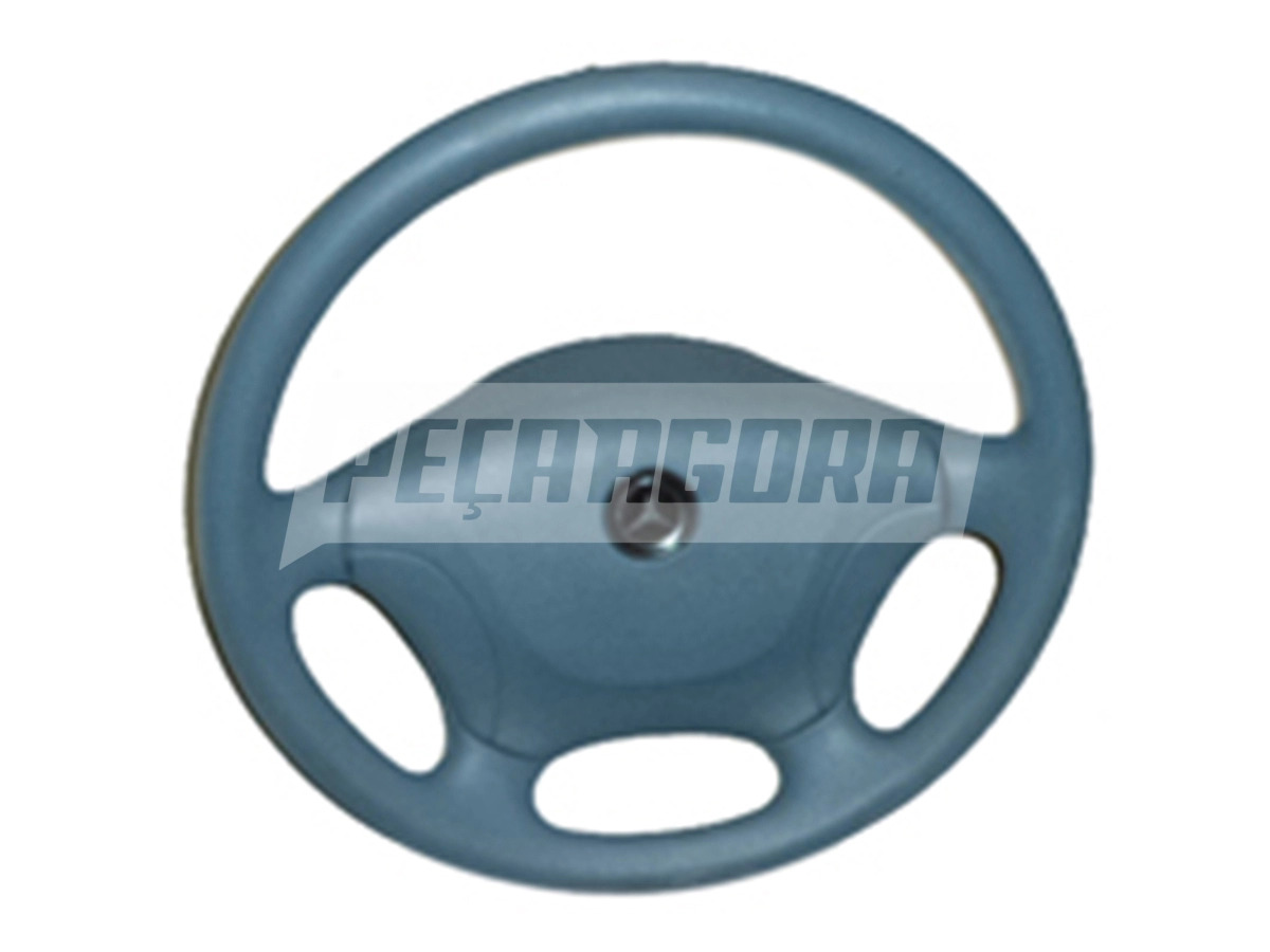 VOLANTE DIRECAO COM TAMPA BUZINA CINZA MB ACCELO 715 915 915C (9794640001)