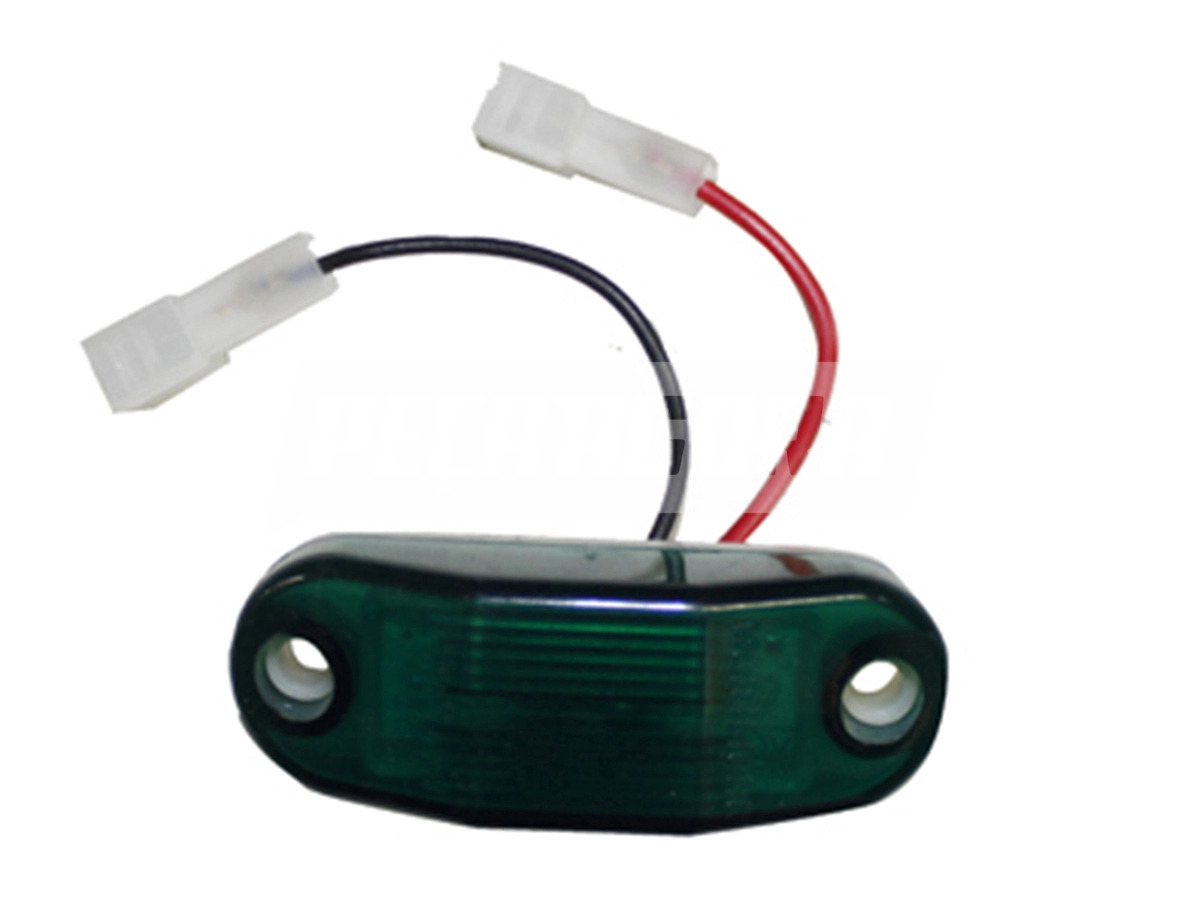 LANTERNA DELIMITADORA VERDE LED BIVOLT COM TERMINAL COM CABO (040577)