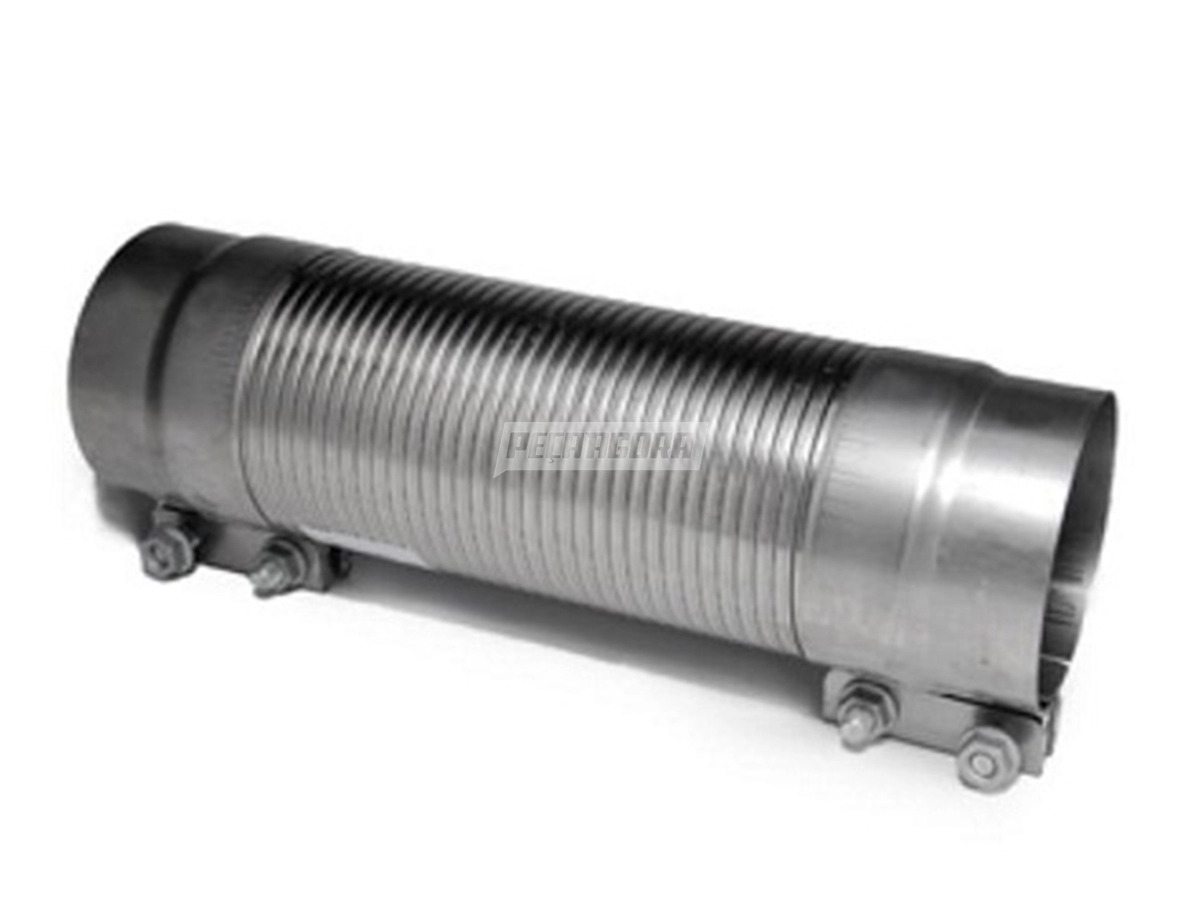 TUBO FLEXIVEL ESCAPAMENTO 105X350MM COM ABRACADEIRA ZINCADO MB 2423 OF1417 (3824