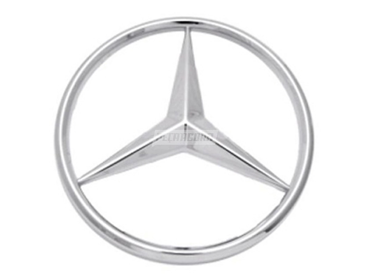 EMBLEMA GRADE ESTRELA MERCEDES CROMADA 220MM MB 712C 1620 LS1935 L1635 (31481002
