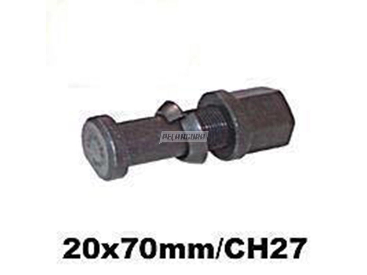 PARAFUSO RODA M20X1,5X69/77 DIANTEIRO RECARTILHADO MB L LK LS LP LPO OF LA LAK L