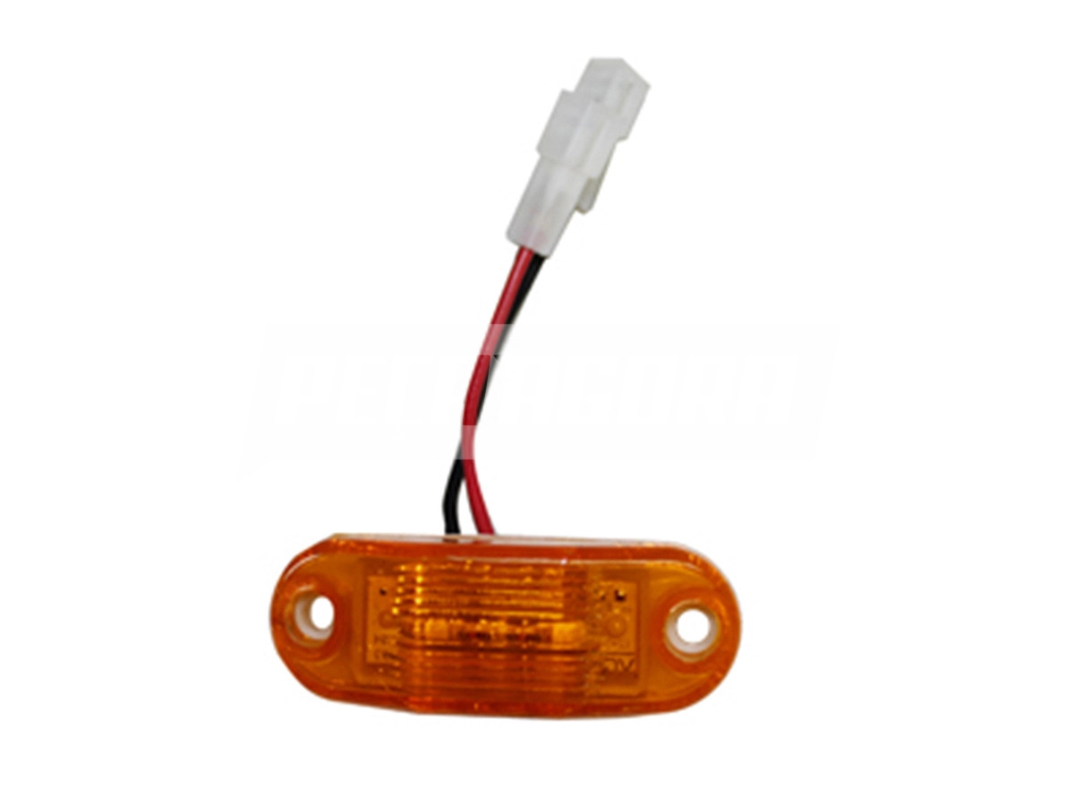 LANTERNA DELIMITADORA AMARELA LED BIVOLT COM TERMINAL COM CABO (040576)