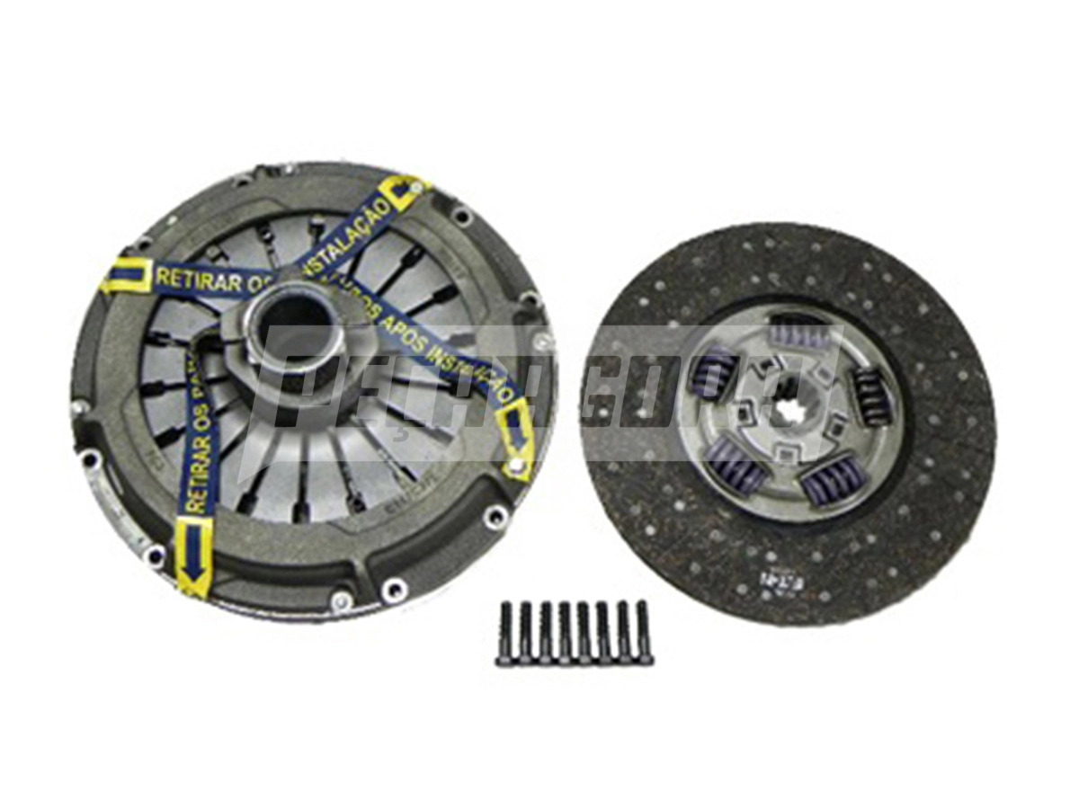 KIT EMBREAGEM 395MM TUBO GUIA NOVO CARGO 2622E 2623 2628E 2629 CABINE NOVA INTER